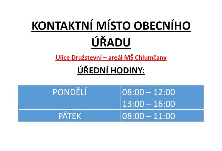 Kontaktní místo obecního úřadu