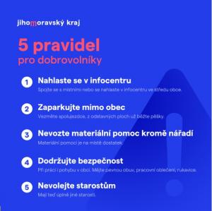 5 pravidel pro dobrovolníky