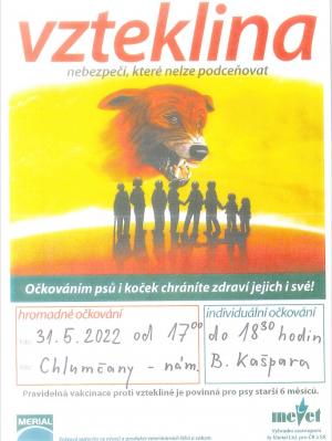 vzteklina Chlumčany