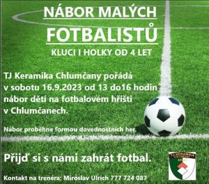 Nábor malých fotbalistů a fotbalistek