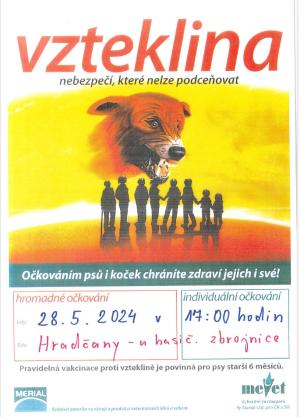 Očkování psů i koček 28.5.2024 - Hradčany