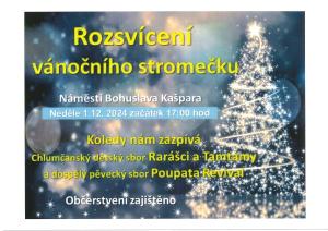 Rozsvícení vánočního stromu 1.12.2024